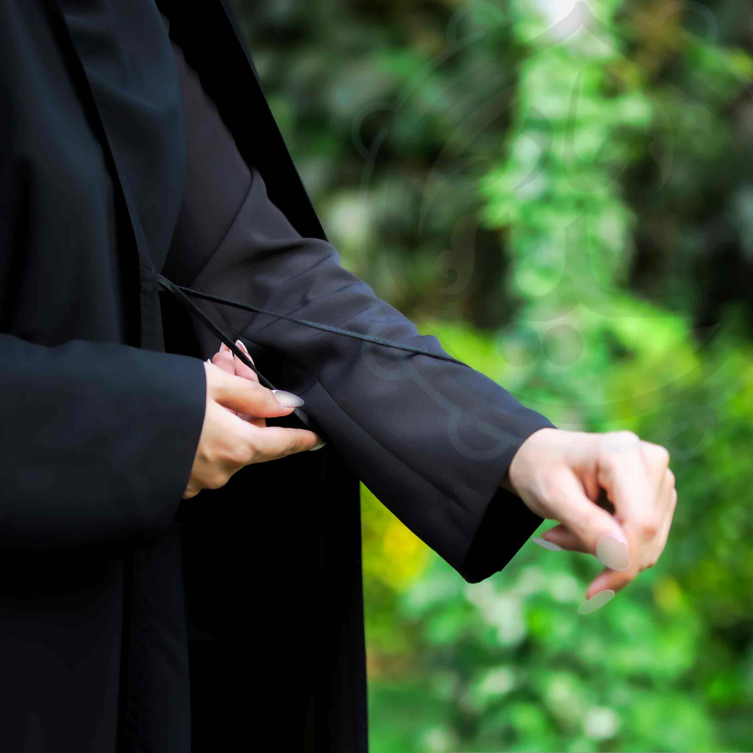 چادر مشکی بحرینی ساده اعلا | حجابی شیک، راحت و کاربردی برای بانوان فعال - Image 6