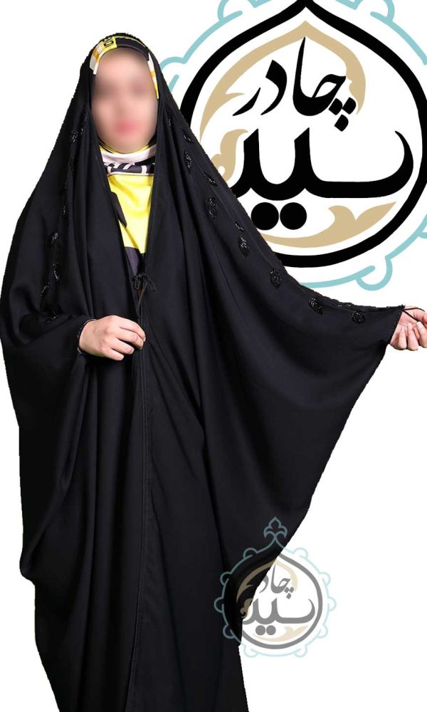چادر مشکی زنانه جده ترنم عربی اصیل در چادر سید فروشگاه آنلاین حجاب