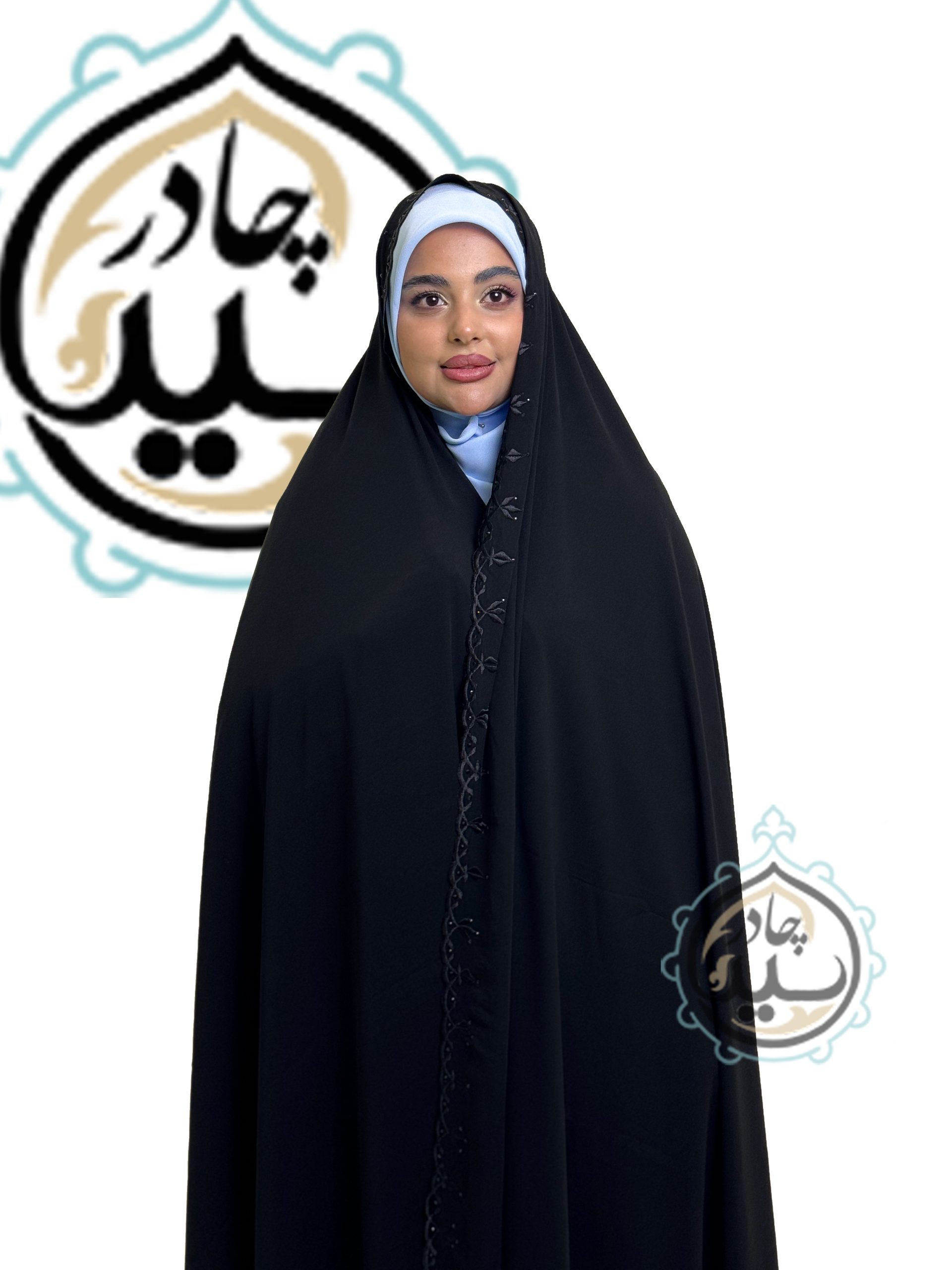 چادر مشکس سنتی گلدوزی بهار ساده ایرانی در فروشگاه چادر و حجاب و ملزومات حجاب چادر سید