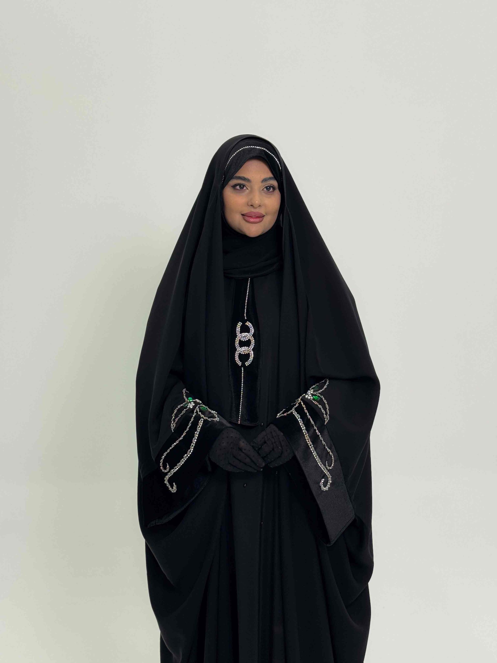 چادر یاسمین سوسن سرمه دوزی - Image 7