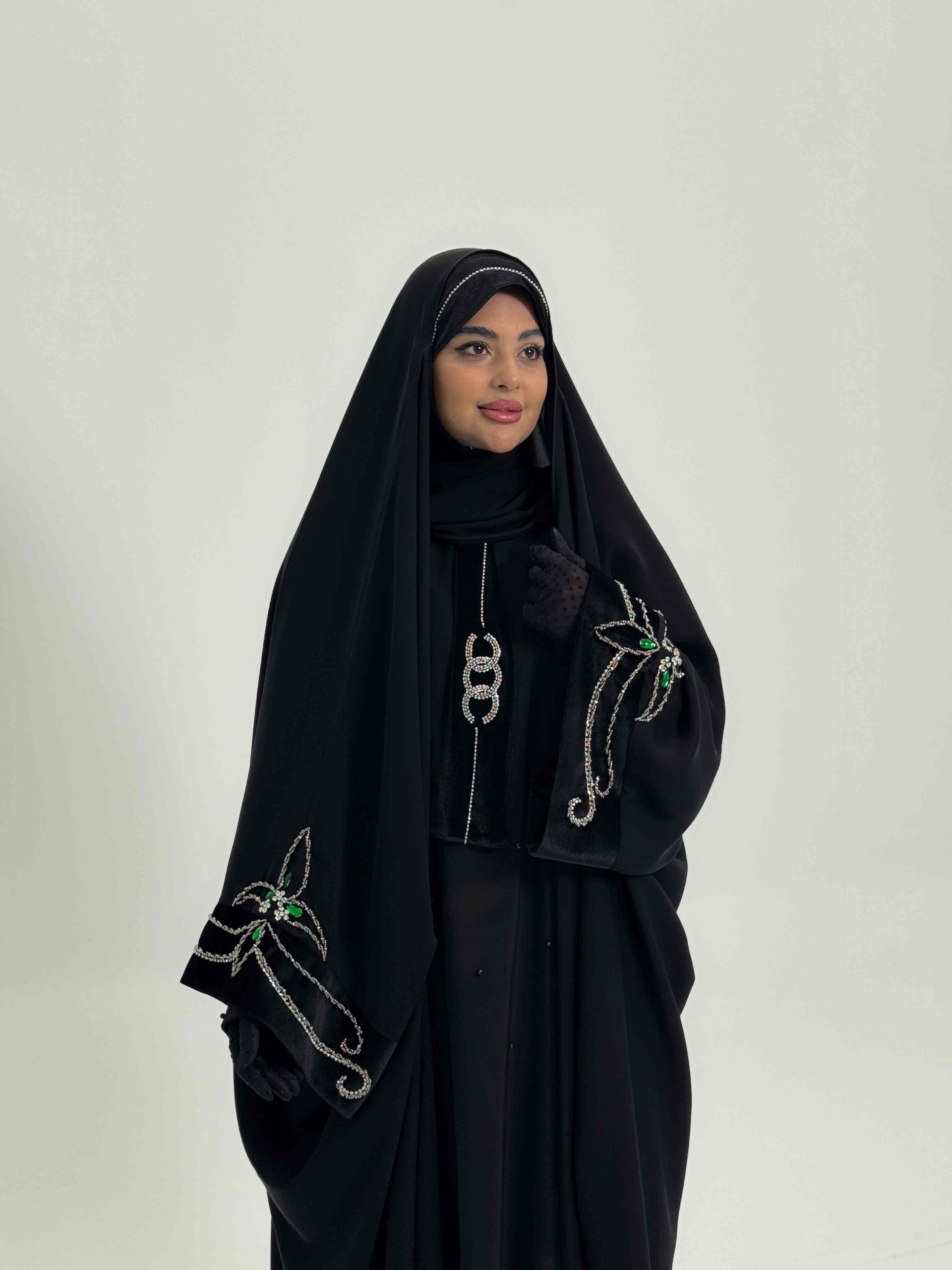 چادر یاسمین سوسن سرمه دوزی - Image 8