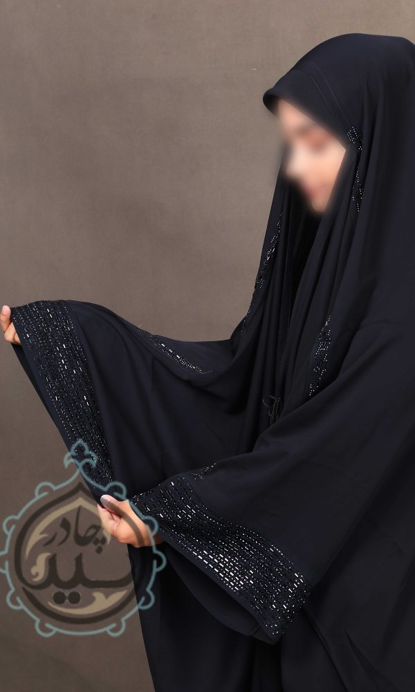 چادر مشکی جده یاسمین نگین دار زنانه در فروشگاه آنلاین حجاب و ملزومات حجاب چادر سید